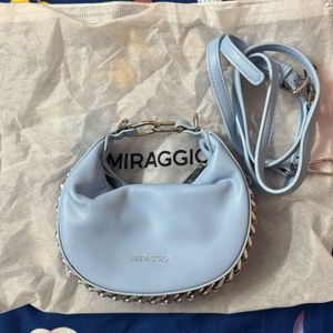 Miraggio micro Blue Chain Detail slingBag