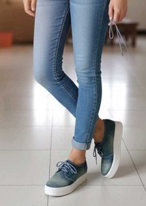 Denim Platform Sneakers