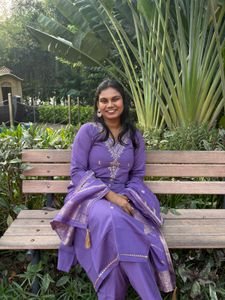 Elegant Purple Kurta Set