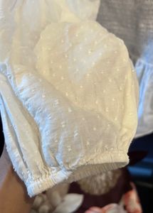 Off White Pure Cotton Zudio Top