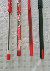 4 Red Ball Pens