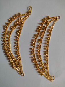 Golden Ear Chain 2set