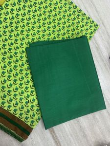 Green Dress Material