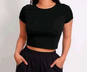 Black Crop Top