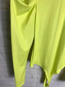 Bershka Casual Baloon Sleev Solid Women Bodysuit