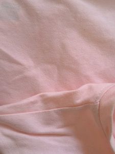 oversized pink crop top
