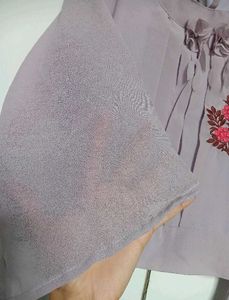 Lavender Georgette Top 😍