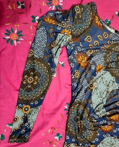 One-Shoulder Print Dress