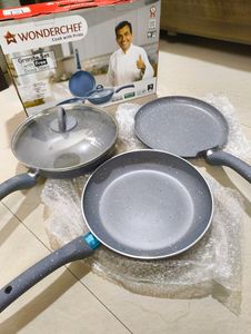 💯New Wonderchef Granite Set (Original) - Pan/Pot