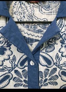 Sangria kids blue 💙 Floral Print Kurta