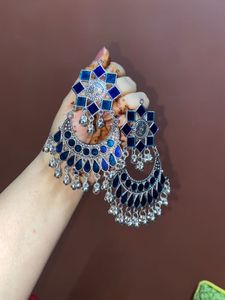 Blue Ethnic Earring