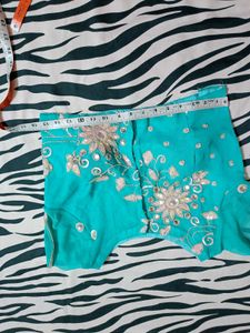 Moti work free size blouse