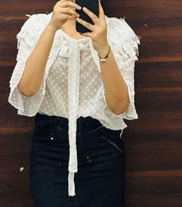 White Top With Lace