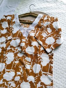 Floral Print Kurta