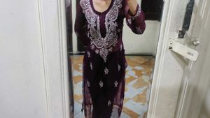 Winecolour Kurta