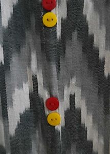 Beautiful Grey + Black + White Colour Kurta