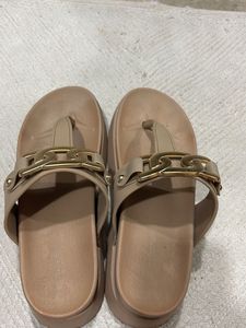 Chain Detail Thong Sandals