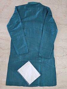Men&#39;s Teal Kurta Set