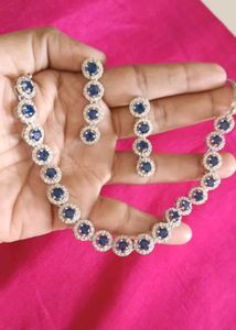 New Blue Diamond Elegant Jewelry Set