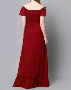 Elegant Red Maxi Dress