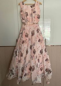 Floral Printed Georgette Gown