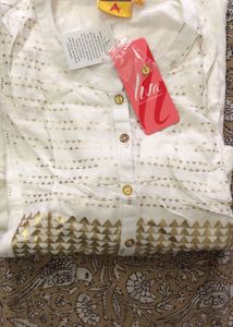 Ilva Metallic Print Tunic Top XXL
