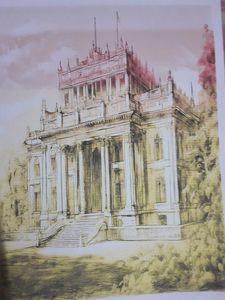 A Printed Image Of Hazarduari Palace