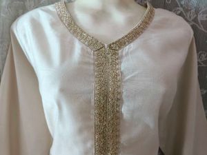 ✨ Elegant Cream Kurti – Size 4XL ✨Brand: Indo Era