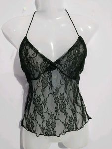 Y2K BEAUTIFUL HELTER NECK TOP
