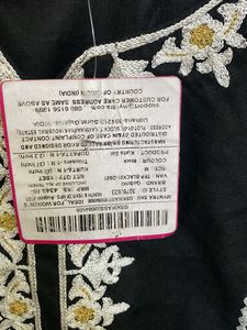 Elegant Black Embroidered Kurta Set