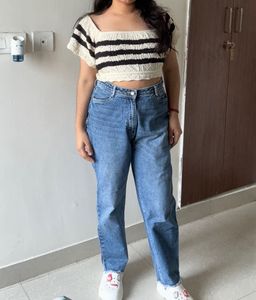 Kraus Blue High Waist Jeans