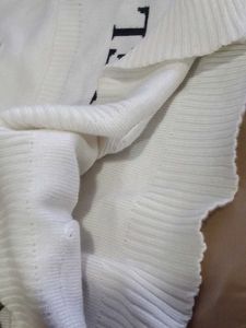 Ivory 'CHANEL' Knit crop top