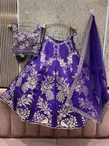 Elegant Floral Lehenga Choli with Dupatta