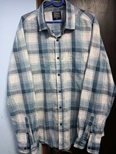 Blue Plaid Shirt
