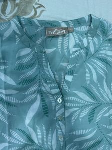 Leaf Print Top