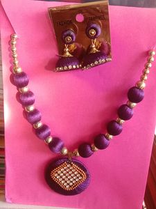 Beautiful Handmade Violet Necklace For Girls