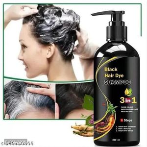 Black Hair Dye Shampoo - 3 in 1