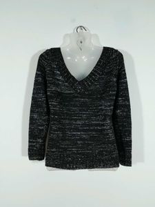 Black Printed Fitted Top For Women&#39;s