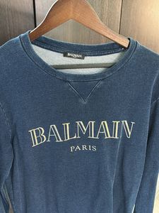 Balmain Paris Blue Sweatshirt