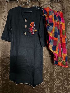 Patiala Pant With Black Shirt
