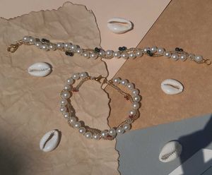 2 In One | Pearl & Red Bead Bracelet