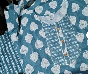 Xl Cotton Kurti Pant Set