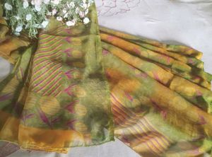 Set Of 2 Georgette/Chiffon Sarees