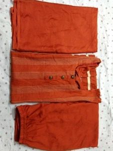 Dark Orange Pant Suit
