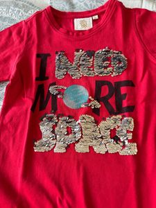 Red sequence T-Shirt