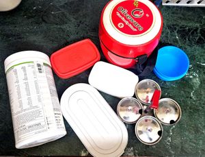 Pack Of 7! Tiffins And Namak Daani