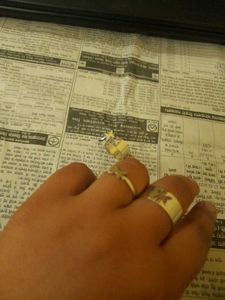 Gold Tone Ring Set