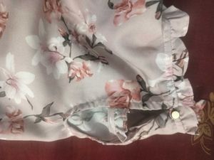 Floral Ruffle Blouse