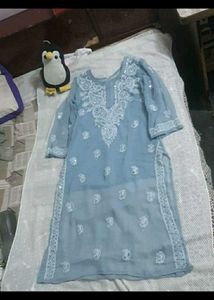 Long Kurtis With Mirror Work