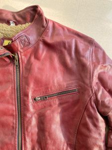 Burgundy Leather Jacket